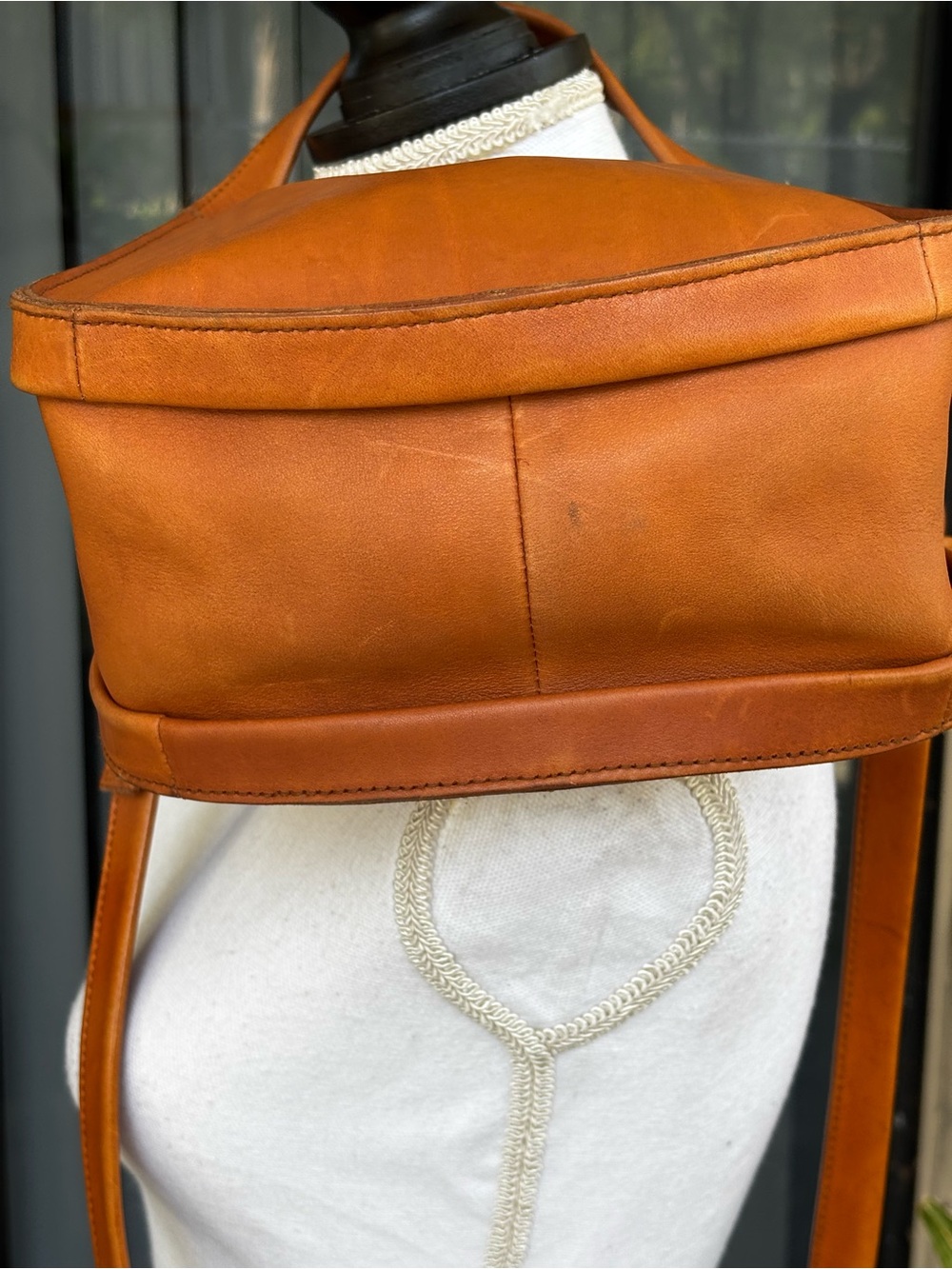 Madewell Sydney Smooth Luxe Leather Crossbody Bag Burnished Caramel - Picture 12 of 15